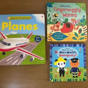 3 Usborne Books for Preschool age and babies